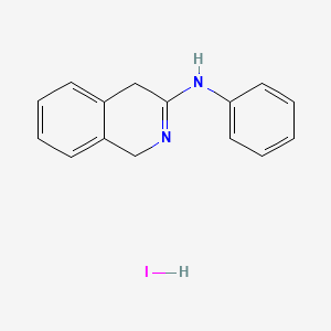 3(2H)-Isoquinolinimine, 1,4-dihydro-N-phenyl-, hydriodide