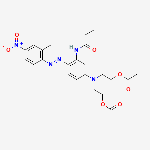 Propanamide, N-[5-[bis[2-(acetyloxy)ethyl]amino]-2-[(2-methyl-4-nitrophenyl)azo]phenyl]-