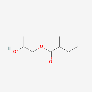 molecular formula C8H16O3 B12776430 2-Hydroxypropyl 2-methylbutanoate CAS No. 923593-56-0