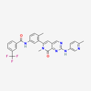 molecular formula C29H23F3N6O2 B12776436 73ET74Lvy6 CAS No. 2470433-36-2