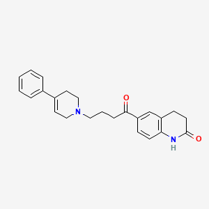 6-(1-Oxo-4-(4-phenyl-1,2,5,6-tetrahydropyridyl)butyl)-3,4-dihydrocarbostyril