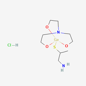 1-((2-Amino-1-methylethyl)thio)-2,8,9-trioxa-5-aza-1-germabicyclo(3.3.3)undecane HCl