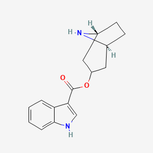 molecular formula C16H18N2O2 B12776460 N-Demethyltropisetron CAS No. 89565-91-3