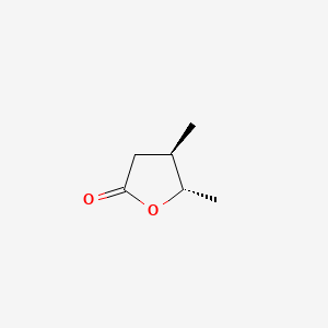 molecular formula C6H10O2 B12776486 3-Methyl-4-pentanolide, (3R,4S)- CAS No. 110171-22-7