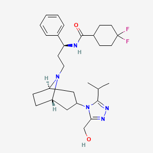 molecular formula C29H41F2N5O2 B12776497 Hydroxymethylmaraviroc CAS No. 2230267-78-2