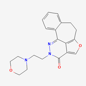 5-Oxa-1,2-diazadibenz(cd,f)azulen-3(2H)-one, 6,7-dihydro-2-(2-(4-morpholinyl)ethyl)-