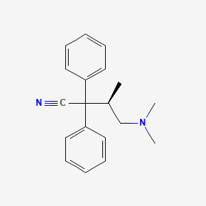 2,2-Diphenyl-3-methyl-4-(dimethylamino)butyronitrile, (-)-