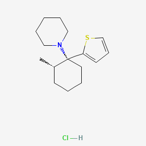 molecular formula C16H26ClNS B12776595 Gacyclidine hydrochloride CAS No. 131774-33-9