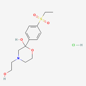 2-(p-(Ethylsulfonyl)phenyl)-2-hydroxy-4-morpholineethanol hydrochloride