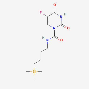 1(2H)-Pyrimidinecarboxamide, 3,4-dihydro-2,4-dioxo-5-fluoro-N-(4-(trimethylsilyl)butyl)-