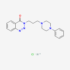 3-(3-(4-Phenyl-1-piperazinyl)propyl)-1,2,3-benzotriazin-4(3H)-one monohydrochloride