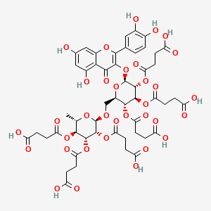 molecular formula C51H54O34 B12776633 Rutinyl succinate CAS No. 267006-02-0