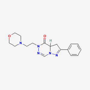 3,3a-Dihydro-5-(2-(4-morpholinyl)ethyl)-2-phenylpyrazolo(1,5-d)(1,2,4)triazin-4(5H)-one