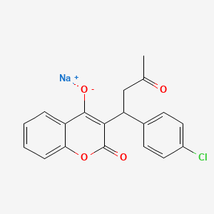 3-(1-(4-Chlorophenyl)-3-oxobutyl)-4-hydroxy-2H-1-benzopyran-2-one sodium salt