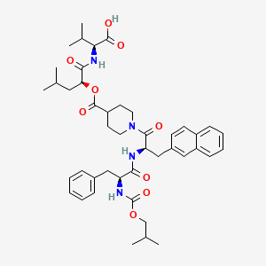 molecular formula C44H58N4O9 B12776693 Peptide 7194 CAS No. 159440-08-1