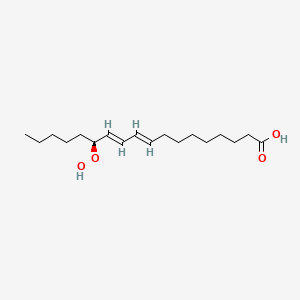 molecular formula C18H32O4 B12776695 (9E,11E,13S)-13-Hydroperoxyoctadeca-9,11-dienoic acid CAS No. 104832-62-4