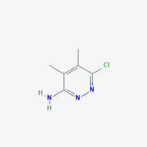 molecular formula C6H8ClN3 B1277671 3-氨基-6-氯-4,5-二甲基吡啶二氮杂卓 CAS No. 76593-36-7
