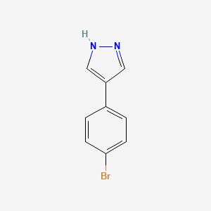 molecular formula C9H7BrN2 B1277672 4-(4-bromophenyl)-1H-pyrazole CAS No. 849021-16-5