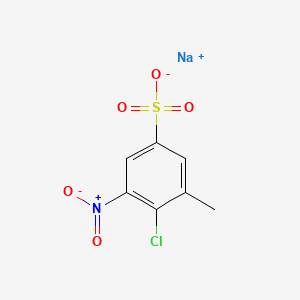 molecular formula C7H5ClNNaO5S B12776729 Sodium 6-chloro-5-nitrotoluene-3-sulfonate CAS No. 535-48-8