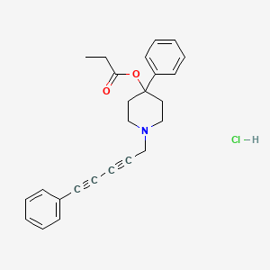 1-(5'-Phenylpentadiyn-2',4'-yl)-4-phenyl-4-propionyloxypiperidine hydrochloride