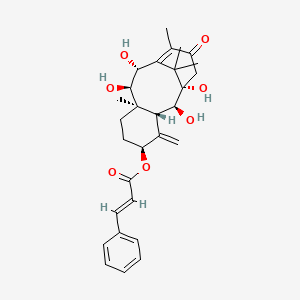 molecular formula C29H36O7 B12776802 o-Cinnamoyltaxicin-i CAS No. 11034-45-0