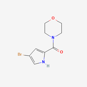 molecular formula C9H11BrN2O2 B1277681 (4-bromo-1H-pyrrol-2-yl)(morpholino)methanone CAS No. 900019-58-1