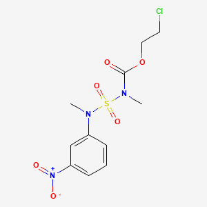 Carbamic acid, methyl((methyl(3-nitrophenyl)amino)sulfonyl)-, 2-chloroethyl ester