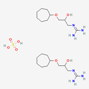 1-(3-(Cycloheptyloxy)-2-hydroxypropyl)guanidine hemisulfate