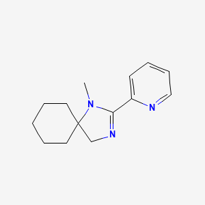 1,3-Diazaspiro(4.5)dec-2-ene, 1-methyl-2-(2-pyridyl)-