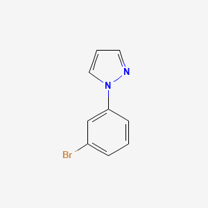 molecular formula C9H7BrN2 B1277688 1-(3-溴苯基)-1H-吡唑 CAS No. 294877-33-1