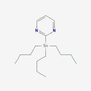 molecular formula C16H30N2Sn B127769 2-(三丁基锡基)嘧啶 CAS No. 153435-63-3
