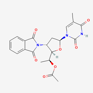 1-(5-O-Acetyl-3-phthalimido-2,3,6-trideoxy-beta-L-ribo-hexofuranosyl)thymine