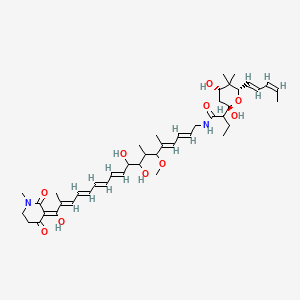 molecular formula C44H64N2O10 B12776994 Kirrothricin CAS No. 79190-00-4