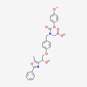 molecular formula C29H28N2O8 B12777035 9-Hydroxy muraglitazar CAS No. 875430-27-6