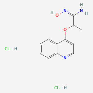 N-Hydroxy-2-(4-quinolinyloxy)propanimidamide dihydrochloride