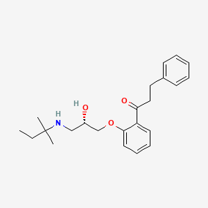 molecular formula C23H31NO3 B12777067 Diprafenone, (S)- CAS No. 107300-61-8