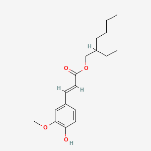 molecular formula C18H26O4 B12777092 Ethylhexyl ferulate CAS No. 391900-25-7