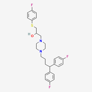 1-(4,4-Bis(4-fluorophenyl)butyl)-4-(3-(4-fluorophenylthio)-2-hydroxypropyl)piperazine