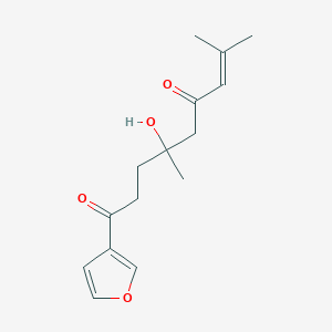 molecular formula C15H20O4 B12777123 4-Hydroxydehydromyoporone CAS No. 72896-64-1