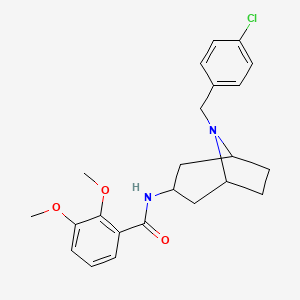 exo-N-(8-((4-Chlorophenyl)methyl)-8-azabicyclo(3.2.1)oct-3-yl)-2,3-dimethoxybenzamide