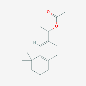 1,2-Dimethyl-3-(2,6,6-trimethyl-1-cyclohexen-1-yl)propen-1-yl acetate