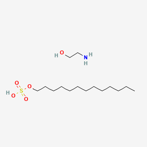 molecular formula C15H35NO5S B12777166 Tridecyl sulfate, monoethanolamine salt CAS No. 73003-73-3