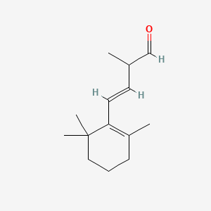 molecular formula C14H22O B12777173 2-Methyl-4-(2,6,6-trimethyl-1-cyclohexen-1-yl)-3-butenal CAS No. 32791-31-4