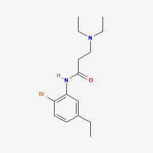 Propionanilide, 2'-bromo-3-(diethylamino)-5'-ethyl-