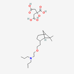 molecular formula C25H45NO8 B12777195 N-(2-(2-(6,6-Dimethyl-2-norpinanyl)ethoxy)ethyl)dipropylamine citrate CAS No. 83440-64-6