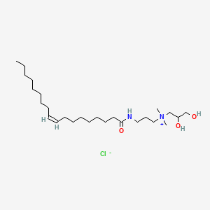 1-Propanaminium, 2,3-dihydroxy-N,N-dimethyl-N-(3-(((9Z)-1-oxo-9-octadecenyl)amino)propyl)-, chloride