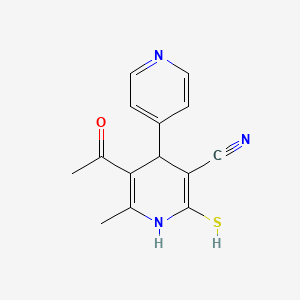 6-Methyl-5-acetyl-3-cyano-4-pyridyl-1,4-dihydropyridine-2(3H)-thione