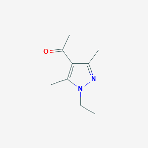molecular formula C9H14N2O B1277725 1-(1-乙基-3,5-二甲基-1H-吡唑-4-基)乙酮 CAS No. 90565-37-0