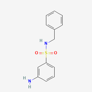 molecular formula C13H14N2O2S B1277738 3-氨基-N-苄基苯磺酰胺 CAS No. 303780-52-1