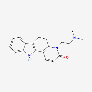 3H-Pyrido(3,2-a)carbazol-3-one, 4,5,6,11-tetrahydro-4-(2-(dimethylamino)ethyl)-